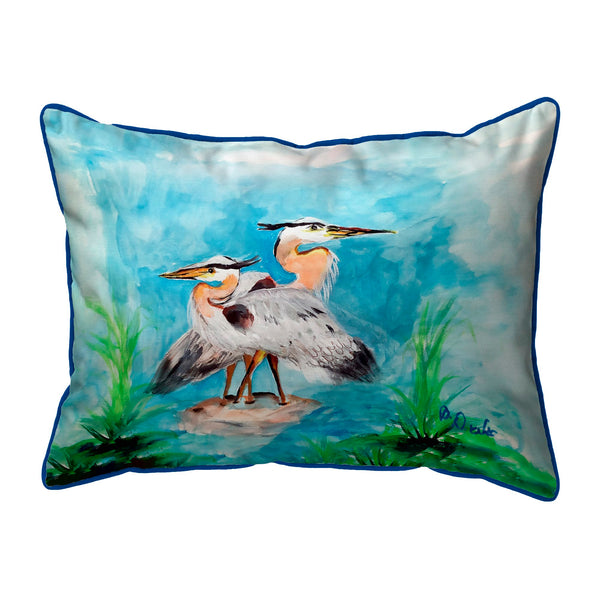 Mr and Mrs Blue Heron Indoor/Outdoor Pillow