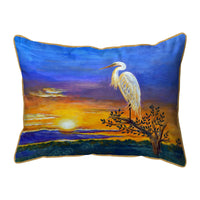 Egret Sunset II Corded Pillow