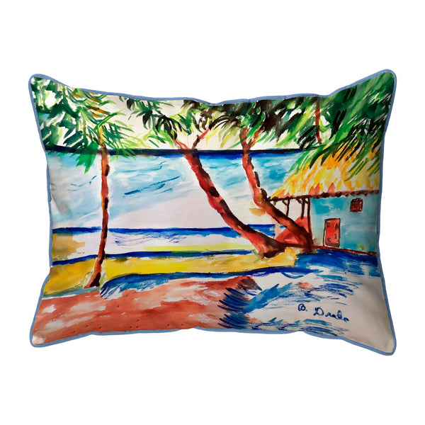 Palms and Cottage Corded Pillow