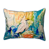 Wild Egret Corded Pillow