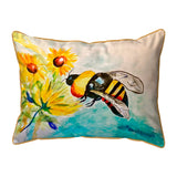 Bee & Flower Corded Pillow