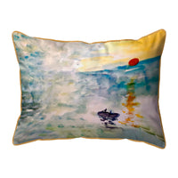 Abstract Sunset Corded Pillow