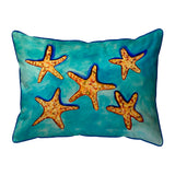 Many Starfish Corded Pillow