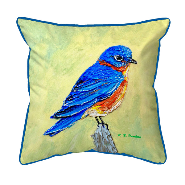 Blue Bird II Corded Pillow