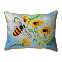 Bee and Leaves Corded Pillow