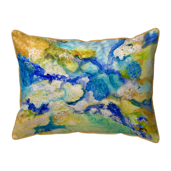Abstract Hydrangea Corded Pillow