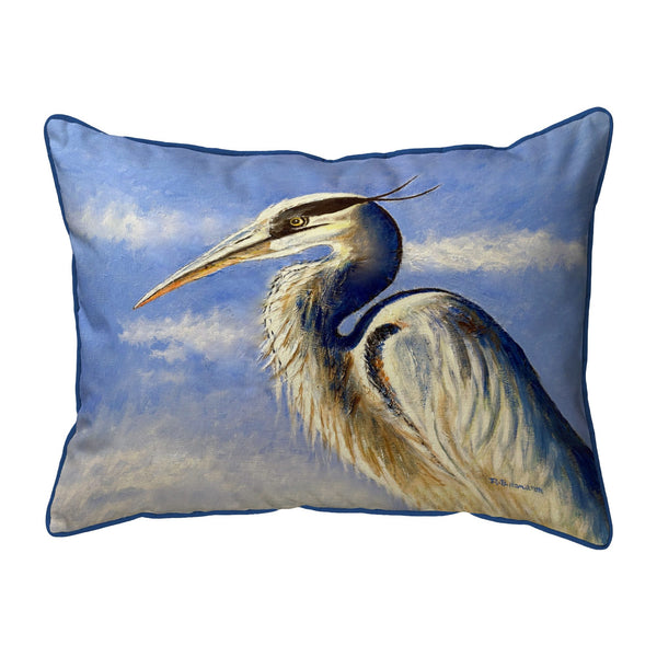 Blue Heron Portrait Corded Pillow