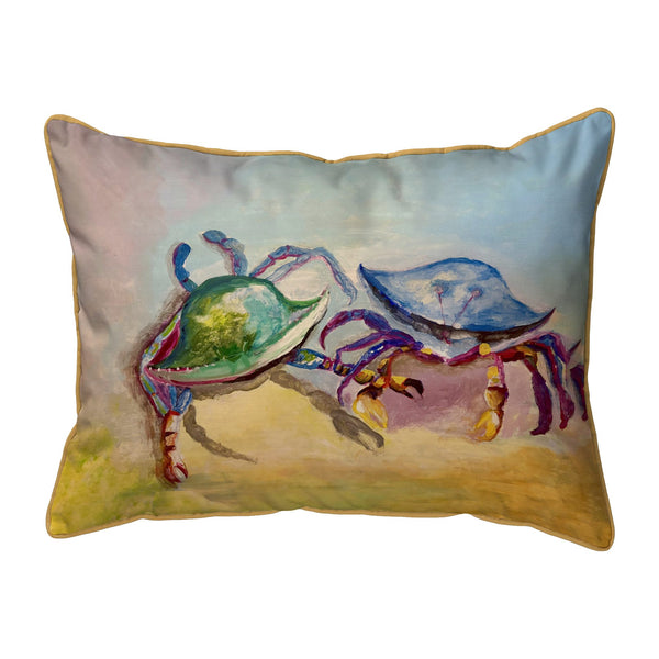 Betsy's Two Crabs Corded Pillow