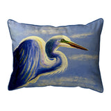 Great Egret Portrait Corded Pillow