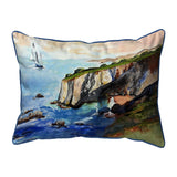 Sailing The Cliffs III Corded Pillow