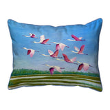 Spoonbill Flock Corded Pillow