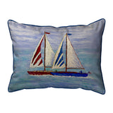 Sailboat Race II Corded Pillow