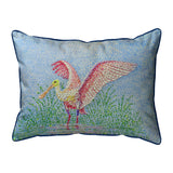 Pointillist Spoonbill Corded Pillow
