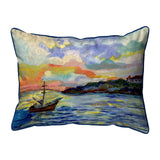 Harbor Sunset Corded Pillow