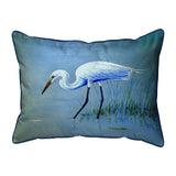 Egret Hunting Corded Pillow