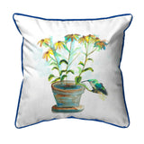 Pot of Daisies Indoor/Outdoor Pillow