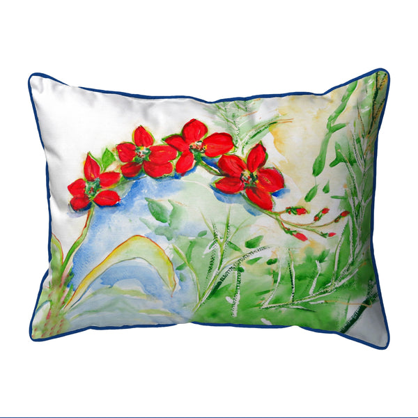 Red Orchids Indoor/Outdoor Pillow