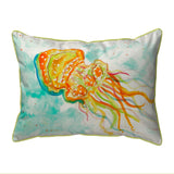 Orange Jellyfish Indoor/Outdoor Pillow
