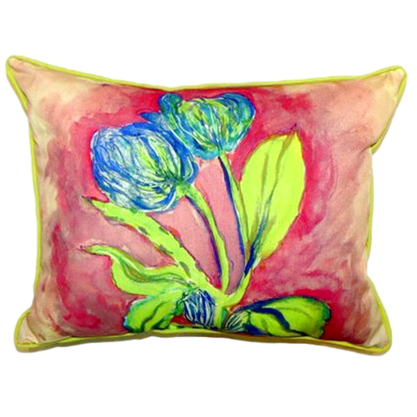 Tulips in Peach Indoor/Outdoor Pillow