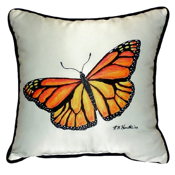 Spreadwing Monarch Butterfly Indoor/Outdoor Pillow