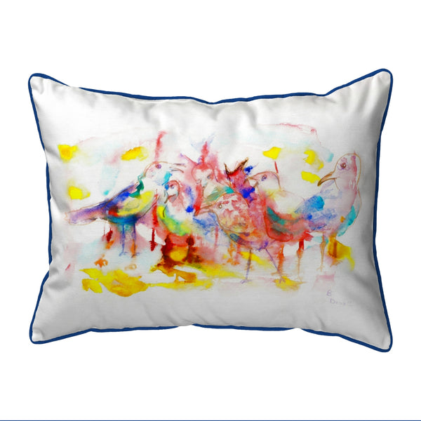 Abstracat Sea Gulls Indoor/Outdoor Pillow