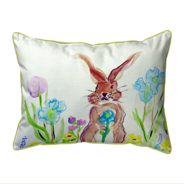 Garden Bunny Indoor/Outdoor Pillow