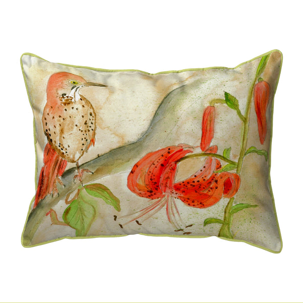 Brown Thrasher Indoor/Outdoor Pillow