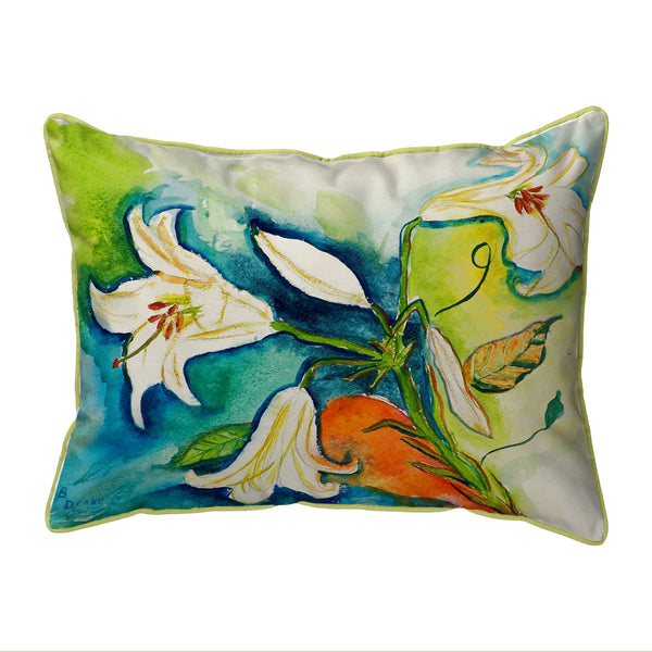 White Lily Indoor/Outdoor Pillow