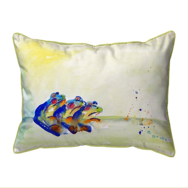 Three Frogs Indoor/Outdoor Pillow