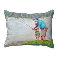 Learning to Fish Indoor/Outdoor Pillow