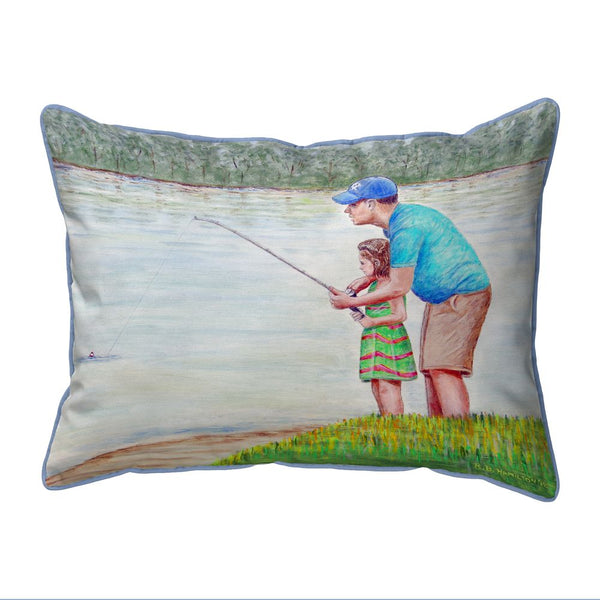 Learning to Fish Indoor/Outdoor Pillow
