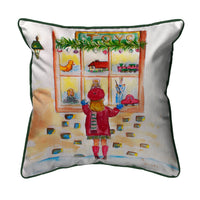 Girl in Window Indoor/Outdoor Pillow