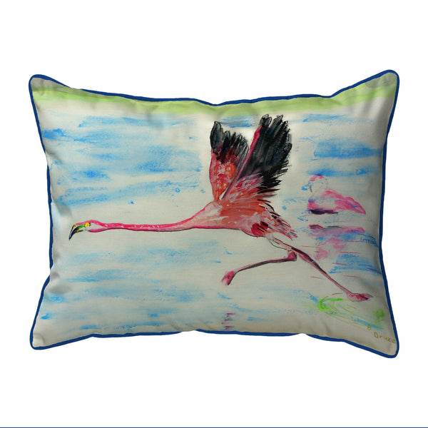 Running Flamingo Indoor/Outdoor Pillow