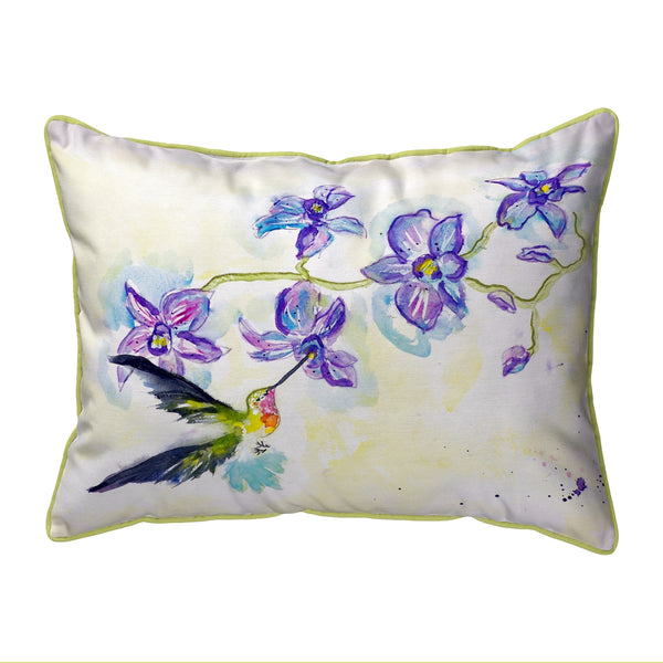 Hummingbird and Clematis Indoor/Outdoor Pillow