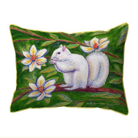 White Squirrel Indoor/Outdoor Pillow