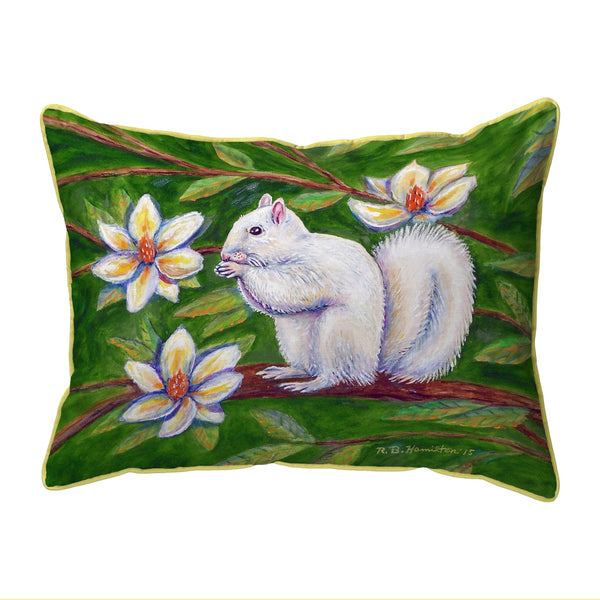 White Squirrel Indoor/Outdoor Pillow