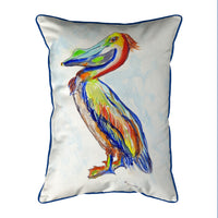 Sylvester Pelican Long Indoor/Outdoor Pillow