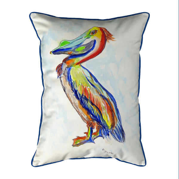 Sylvester Pelican Long Indoor/Outdoor Pillow