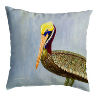 Pelican Portrait No-Cord Pillow