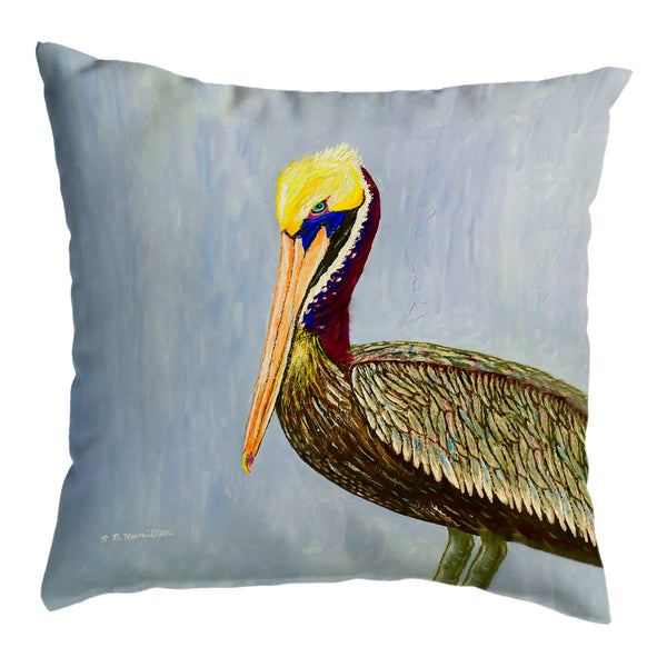 Pelican Portrait No-Cord Pillow