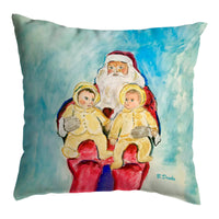 Santa and Twins No-Cord Pillow