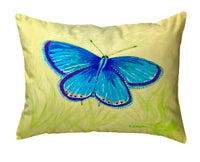 Blue Azure Butterfly No-Cord Pillow