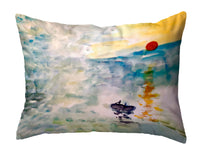 Abstract Sunset No-Cord Pillow