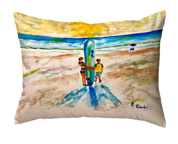 Two Surfers No-Cord Pillow