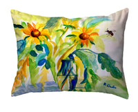 Sunflowers & Bee No-Cord Pillow