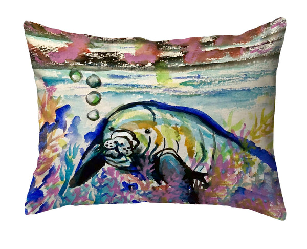 Manatee & Bubbles No-Cord Pillow