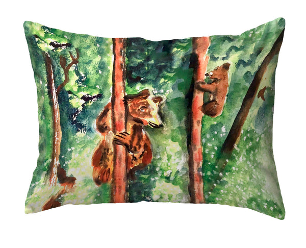 Bear and Cub Climbing No-Cord Pillow