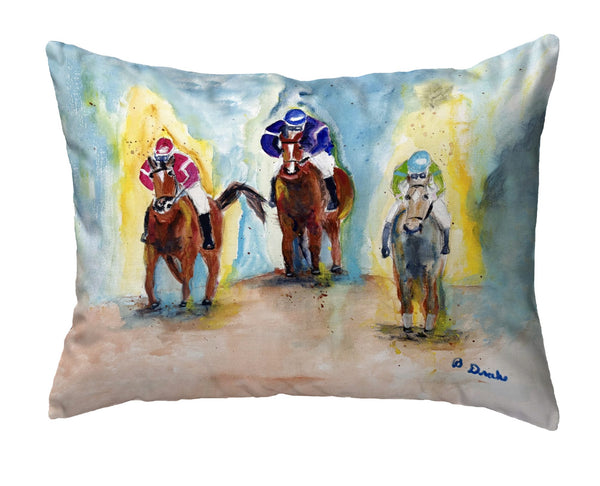 Three Racing Horses No-Cord Pillow
