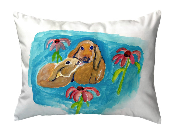 Two Rabbits No-Cord Pillow