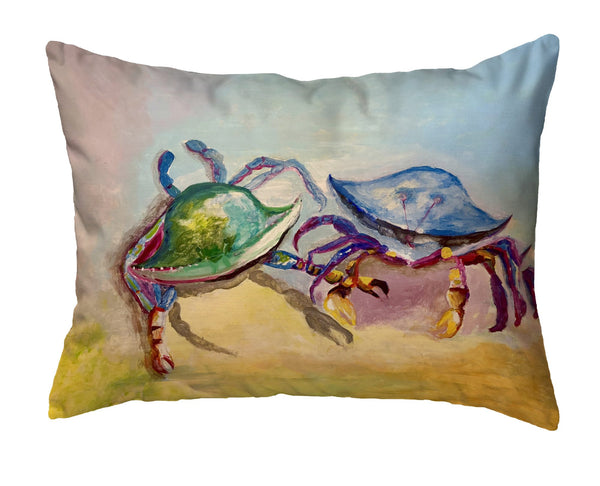 Betsy's Two Crabs No-Cord Pillow